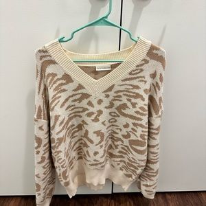 Cheetah print sweater